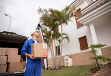 Professional international movers packing belongings for overseas relocation from Australia